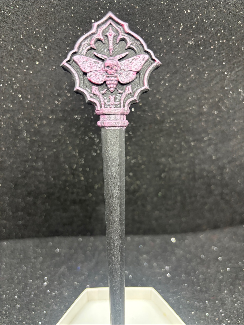 Moth Hair Fork | Gothic Hair Stick - Picture 2 of 4
